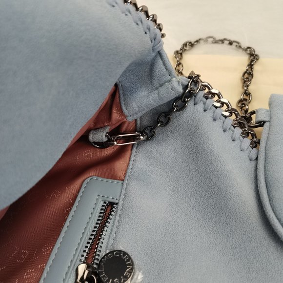 STELLA MCCARTNEY  Falabella  Shoulder Bag Metallic in light bule - Picture 10 of 15